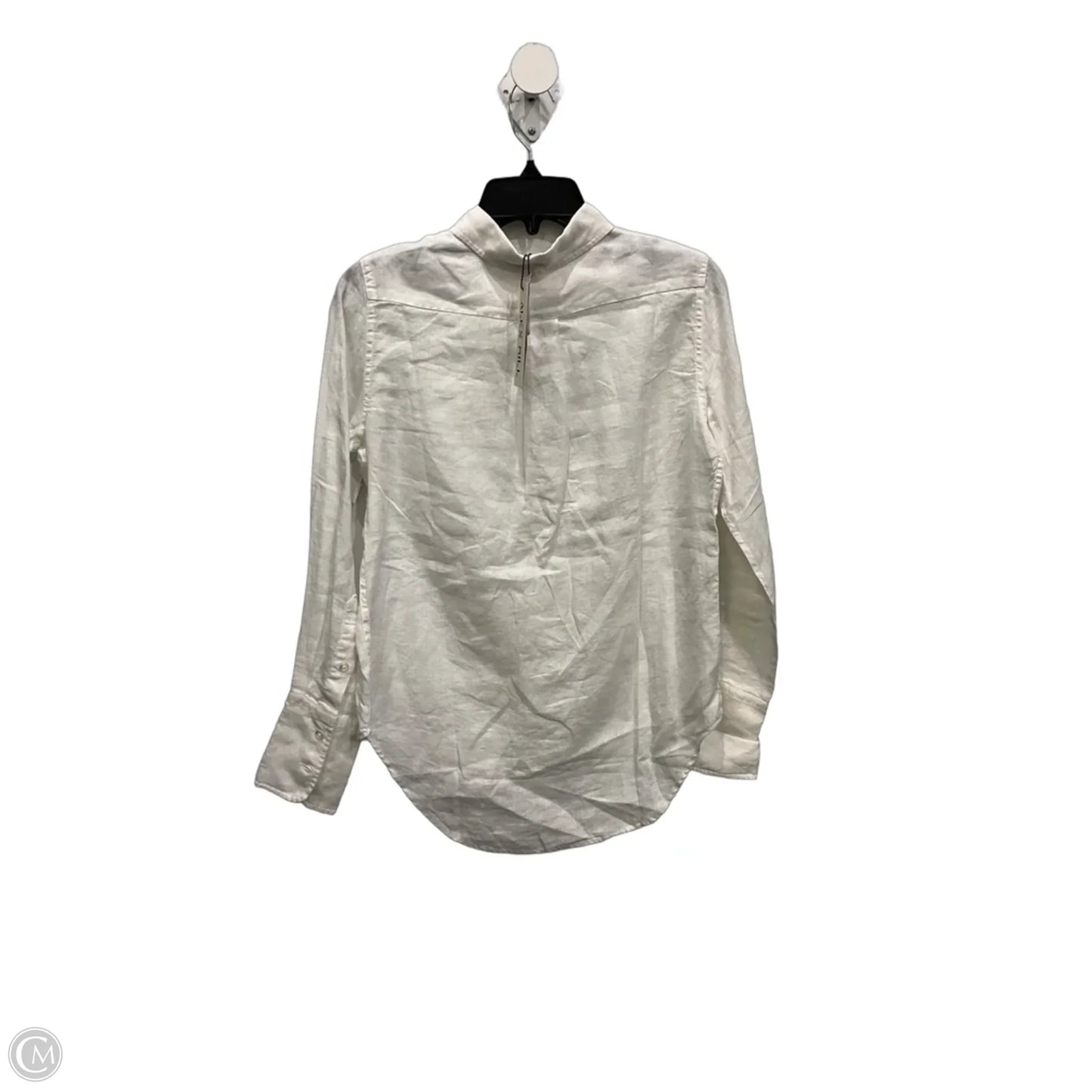 Blouse Long Sleeve By Cmc In White, Size: S