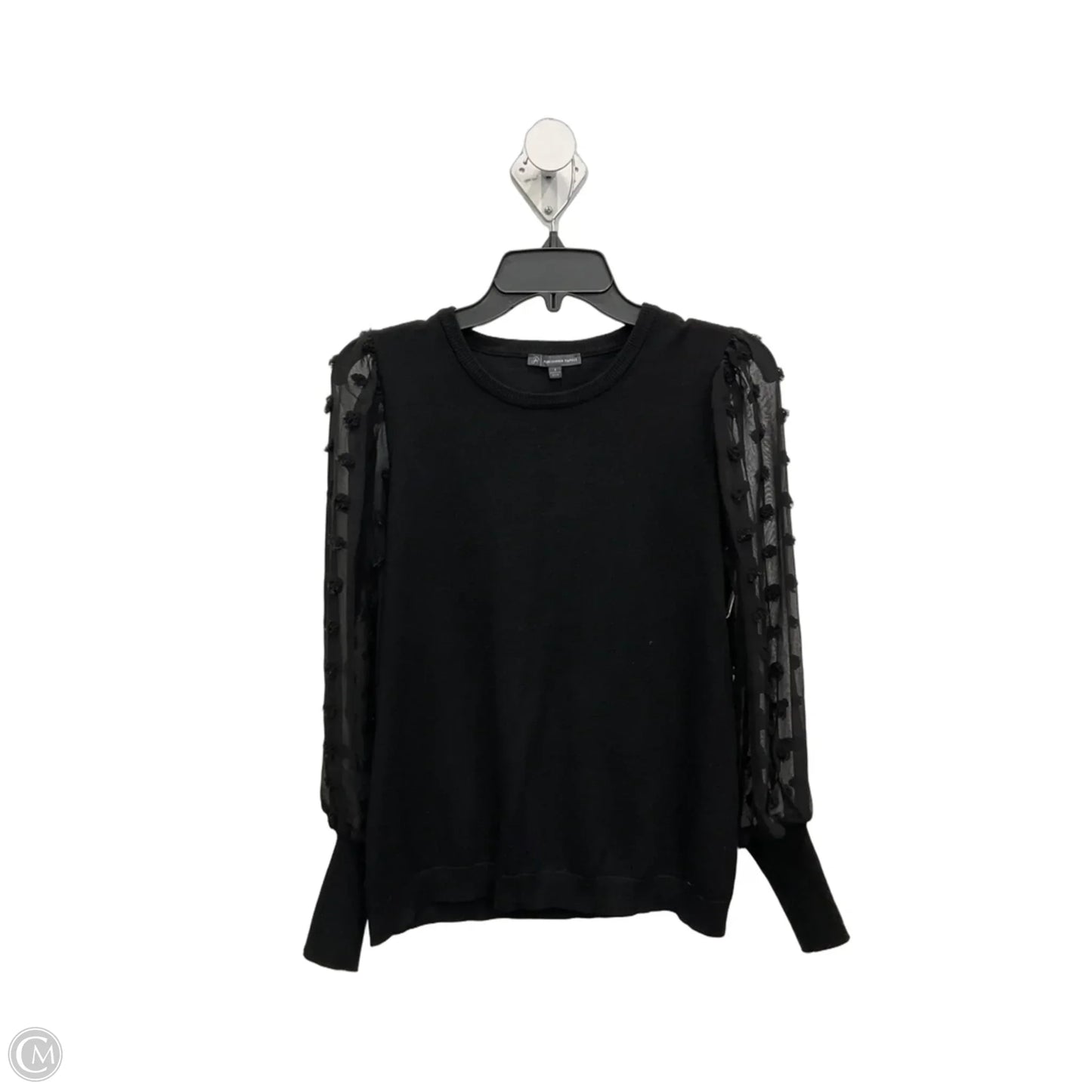 Top Long Sleeve By Adrianna Papell In Black, Size: S