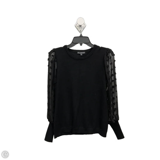 Top Long Sleeve By Adrianna Papell In Black, Size: S