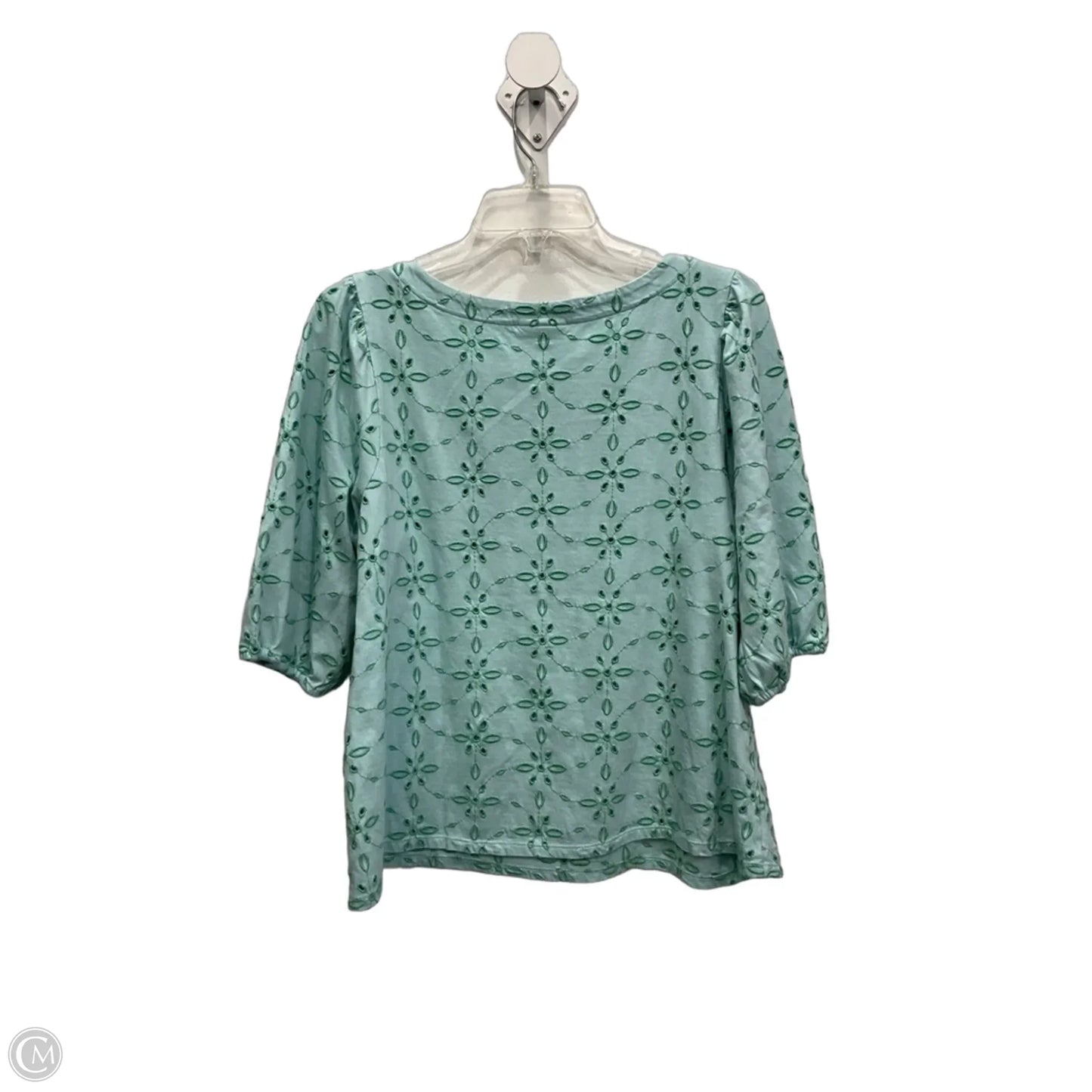 Top Short Sleeve By J. Jill In Blue & Green, Size: S