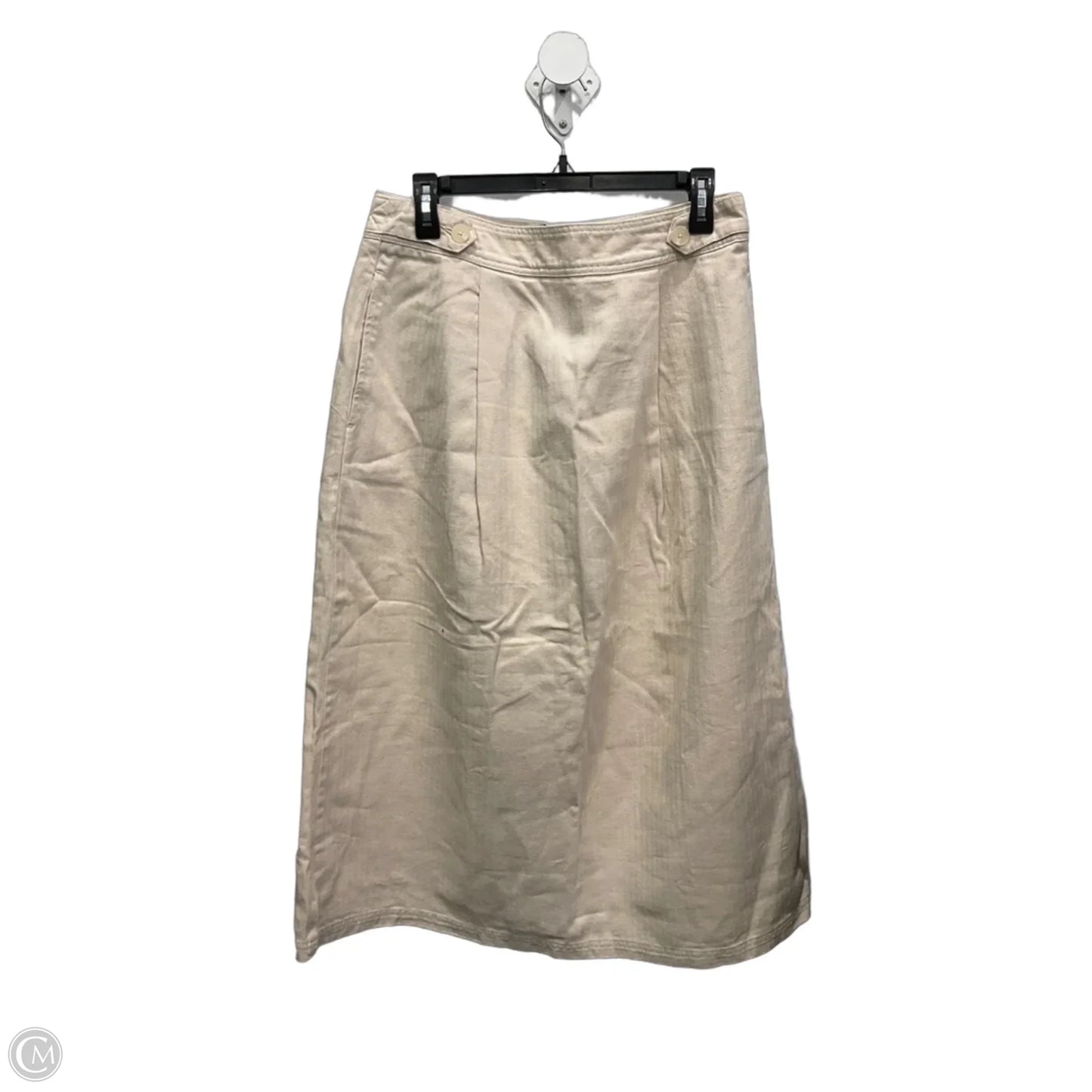 Skirt Maxi By Clothes Mentor In Cream, Size: M