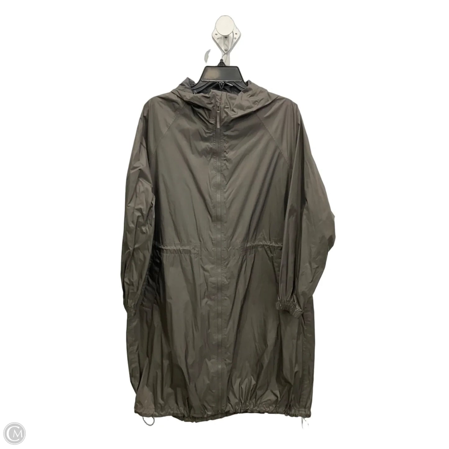 Jacket Windbreaker By Uniqlo In Grey, Size: Xs