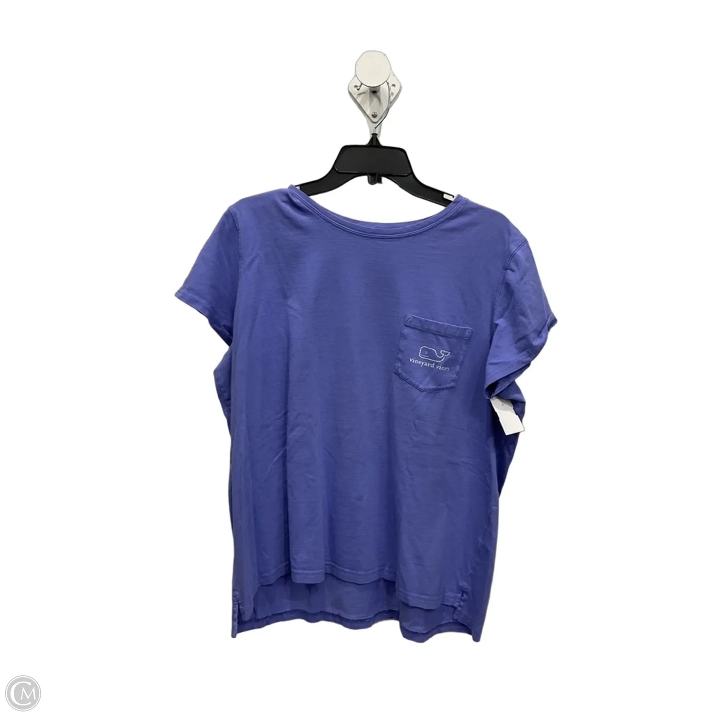 Top Short Sleeve By Vineyard Vines In Purple, Size: Xl
