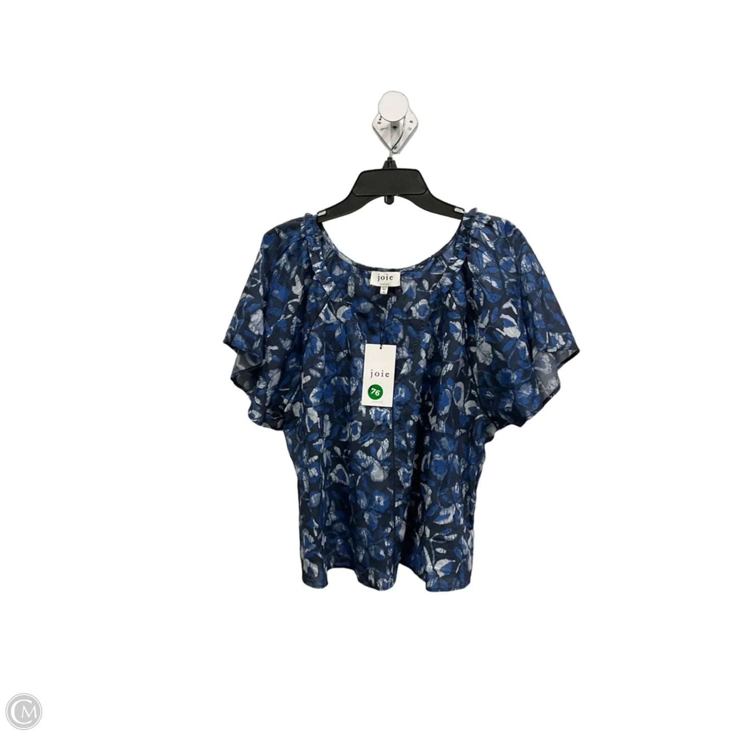 Top Short Sleeve By Joie In Blue, Size: 3x