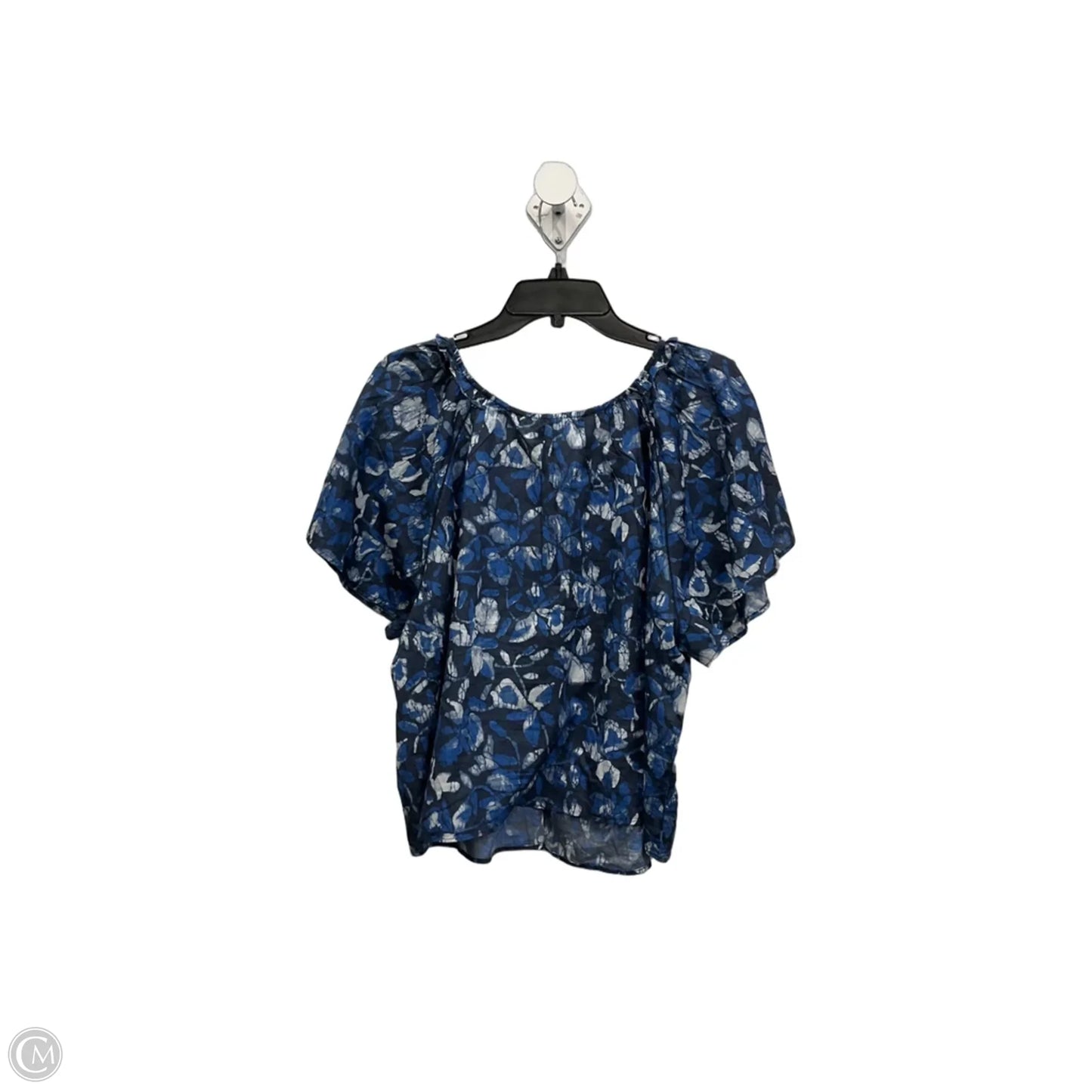 Top Short Sleeve By Joie In Blue, Size: 3x