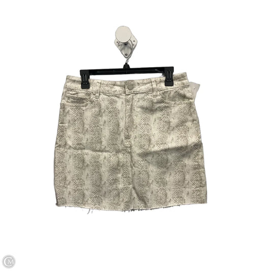 Skirt Mini & Short By Paige In Snakeskin Print, Size: 8