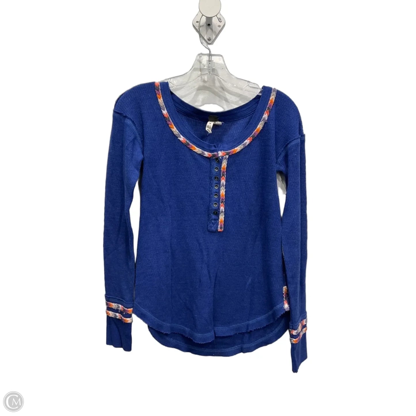 Top Long Sleeve By We The Free In Blue, Size: Xs