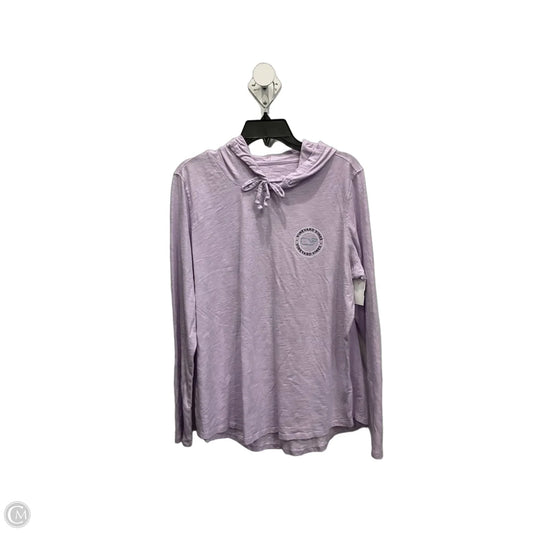 Athletic Top Long Sleeve Hoodie By Vineyard Vines In Purple, Size: Xl