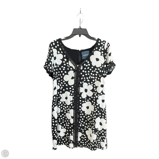 Dress Casual Midi By Modcloth In Black & White, Size: L