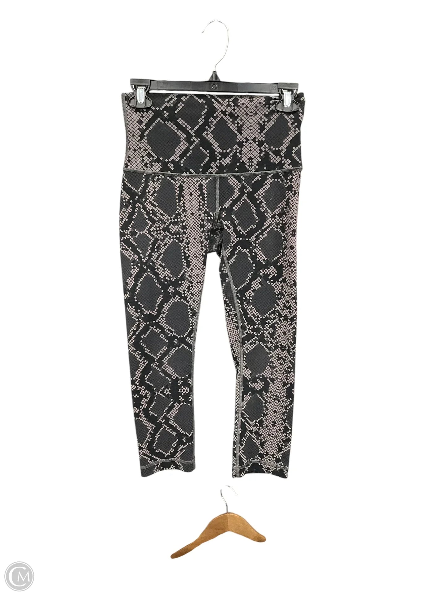 Athletic Leggings By Lululemon In Snakeskin Print, Size: S