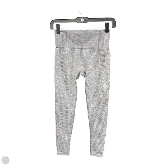 Athletic Leggings By Gym Shark In Grey, Size: Xs
