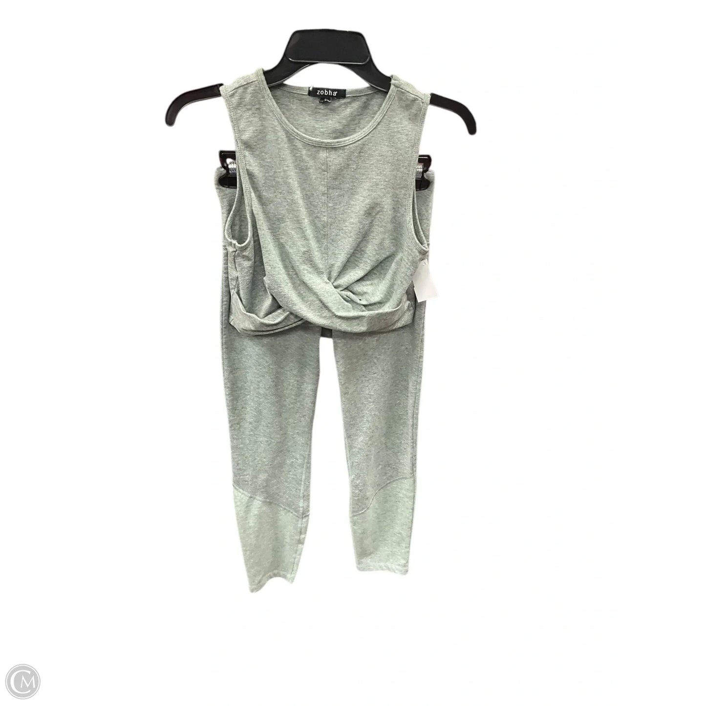 Athletic Pants 2pc By Zobha In Green, Size: S