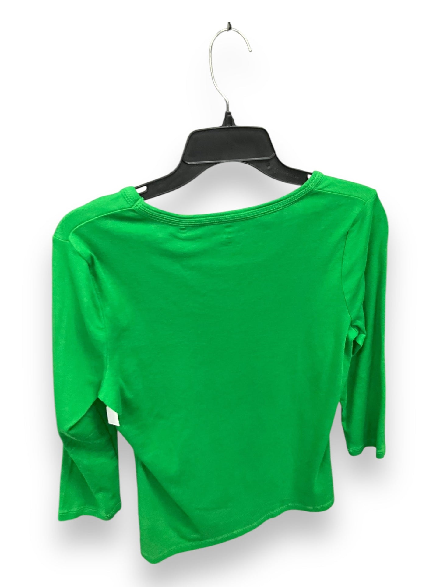 Top 3/4 Sleeve By Talbots In Green, Size: L