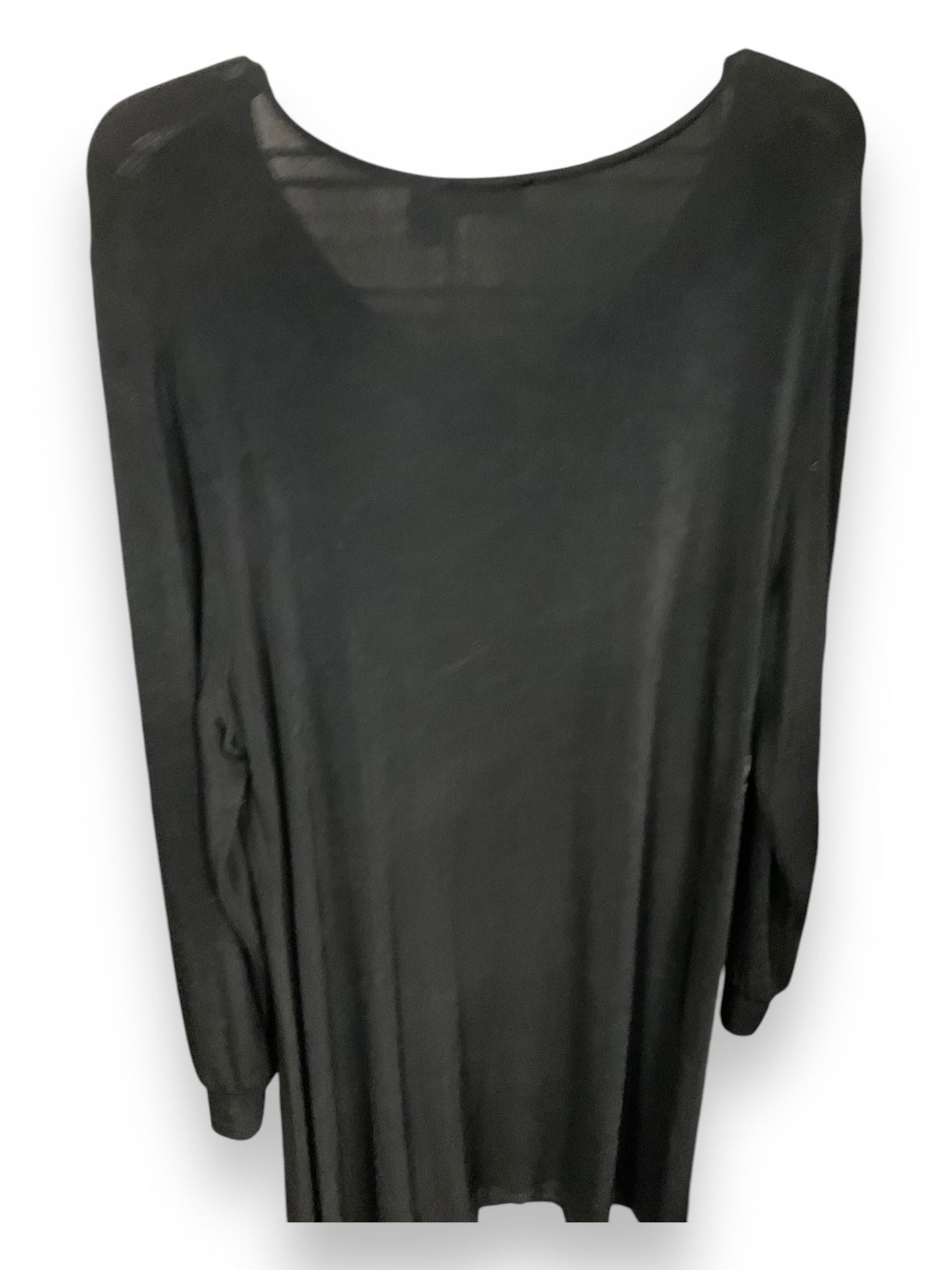 Dress Casual Midi By Chicos In Black, Size: Xl