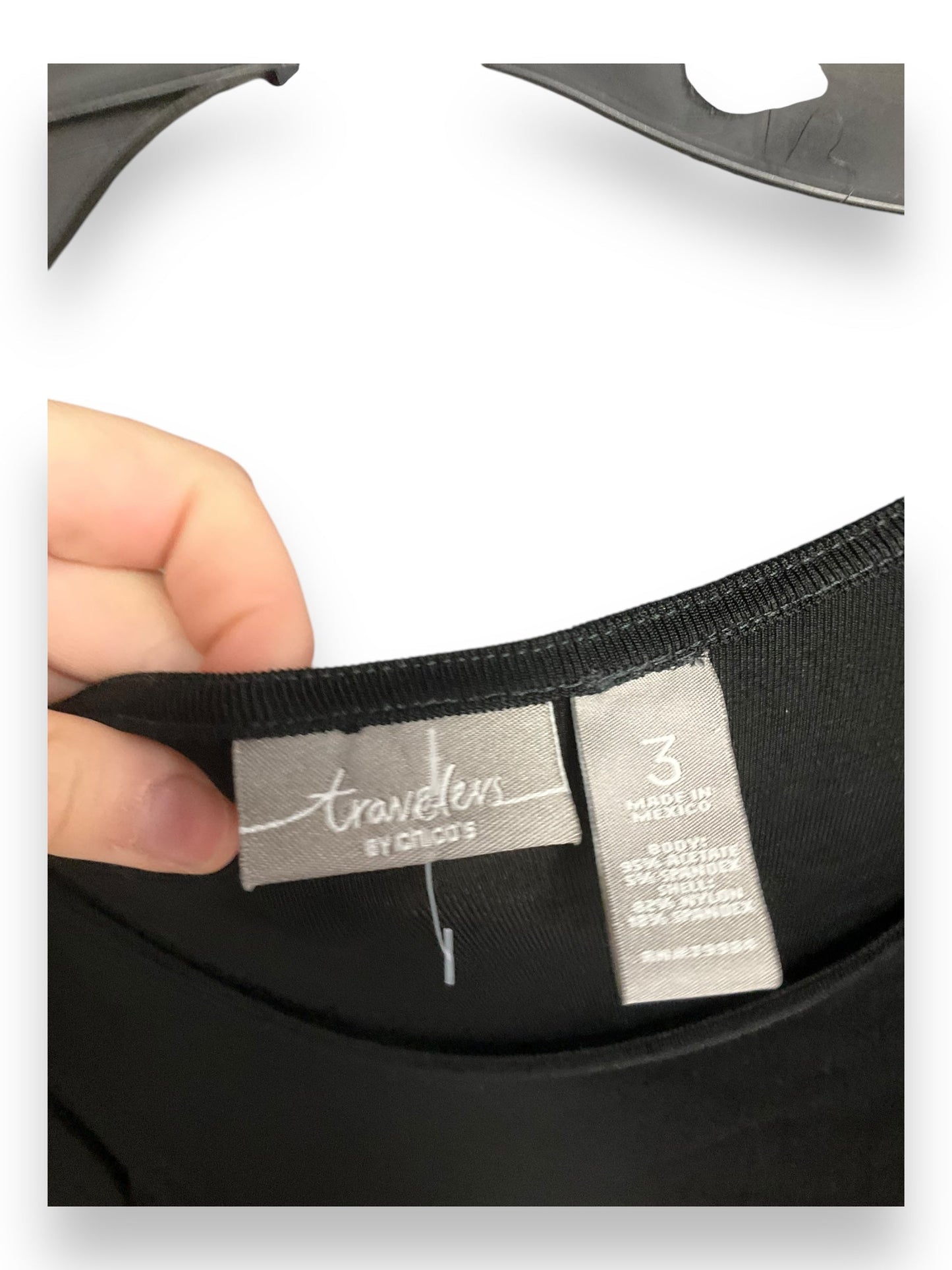 Dress Casual Midi By Chicos In Black, Size: Xl