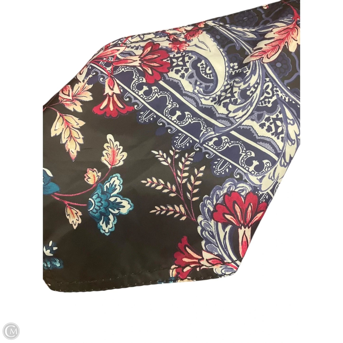 Athletic Jacket By Chicos In Floral Print, Size: Xl