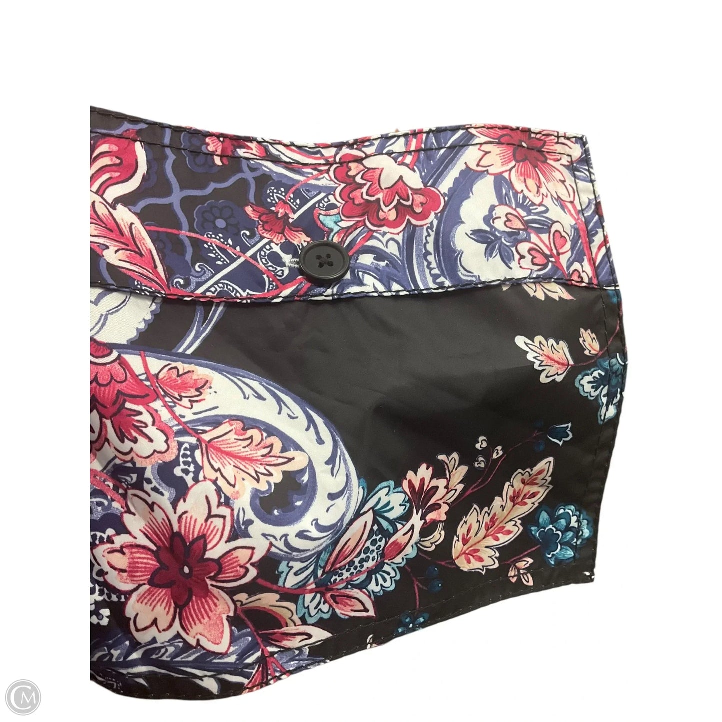 Athletic Jacket By Chicos In Floral Print, Size: Xl