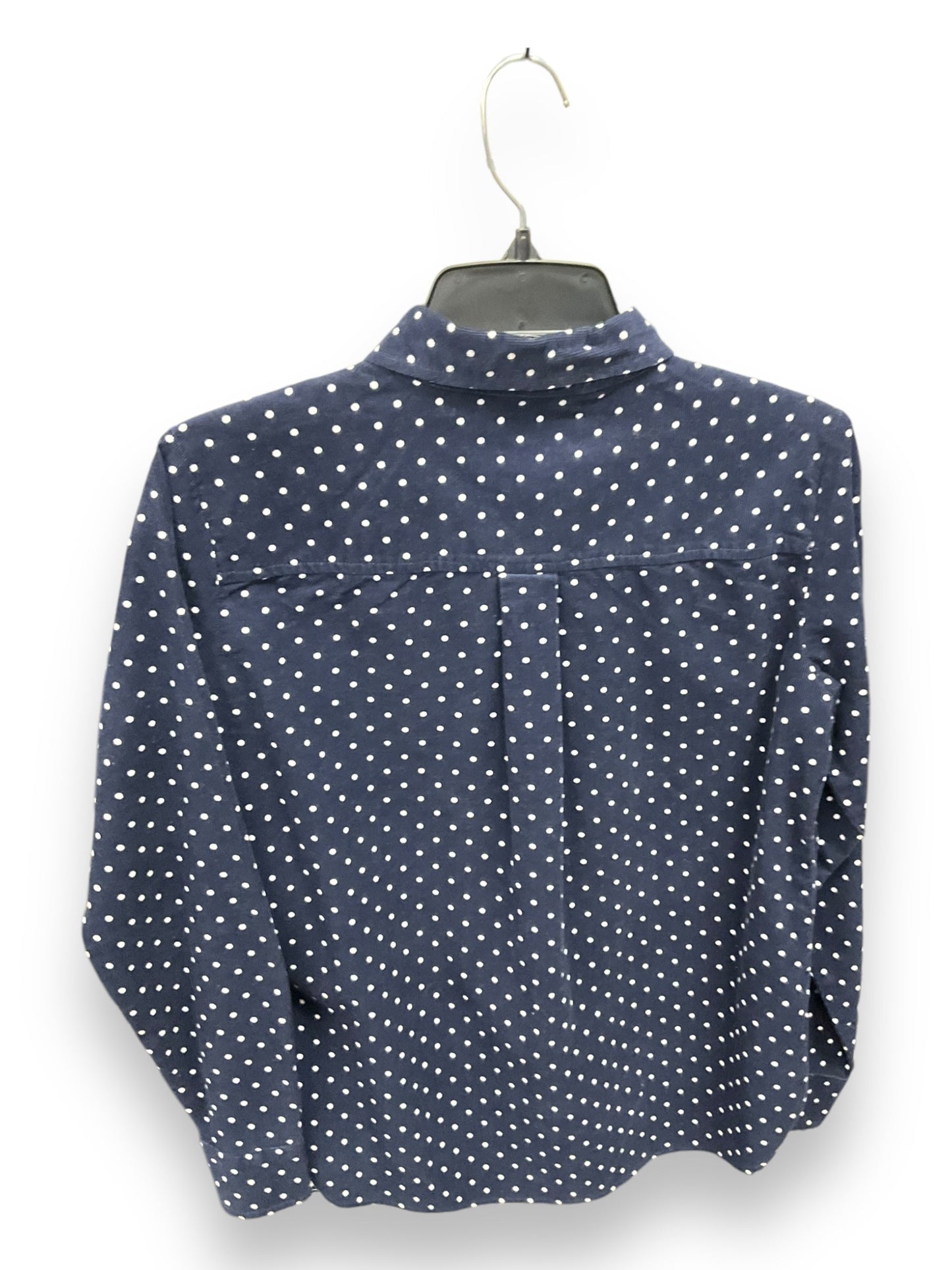 Blouse Long Sleeve By Loft In Polkadot Pattern, Size: Xs