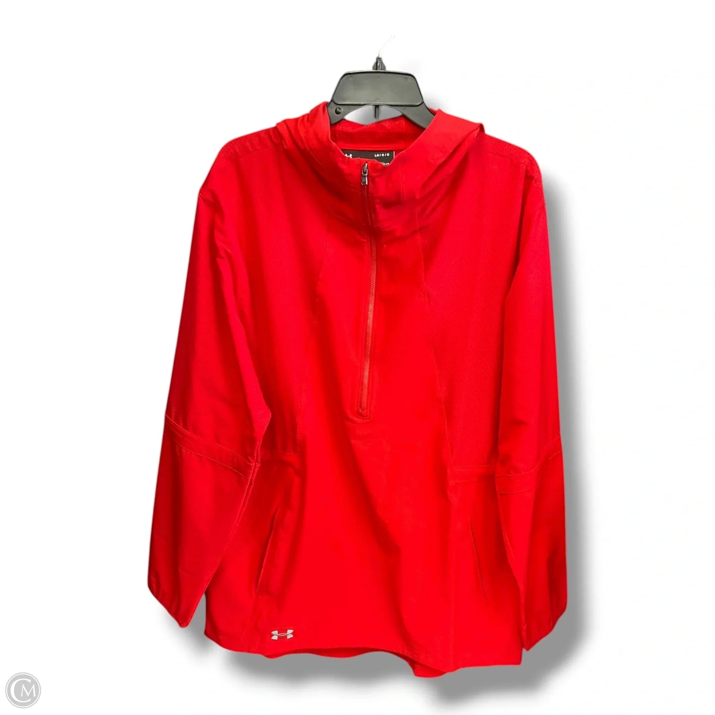 Athletic Sweatshirt Hoodie By Under Armour In Red, Size: L