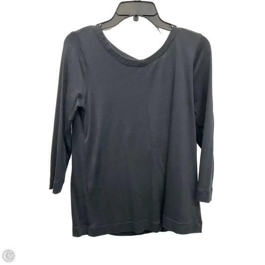 Top 3/4 Sleeve By J. Jill In Black, Size: S