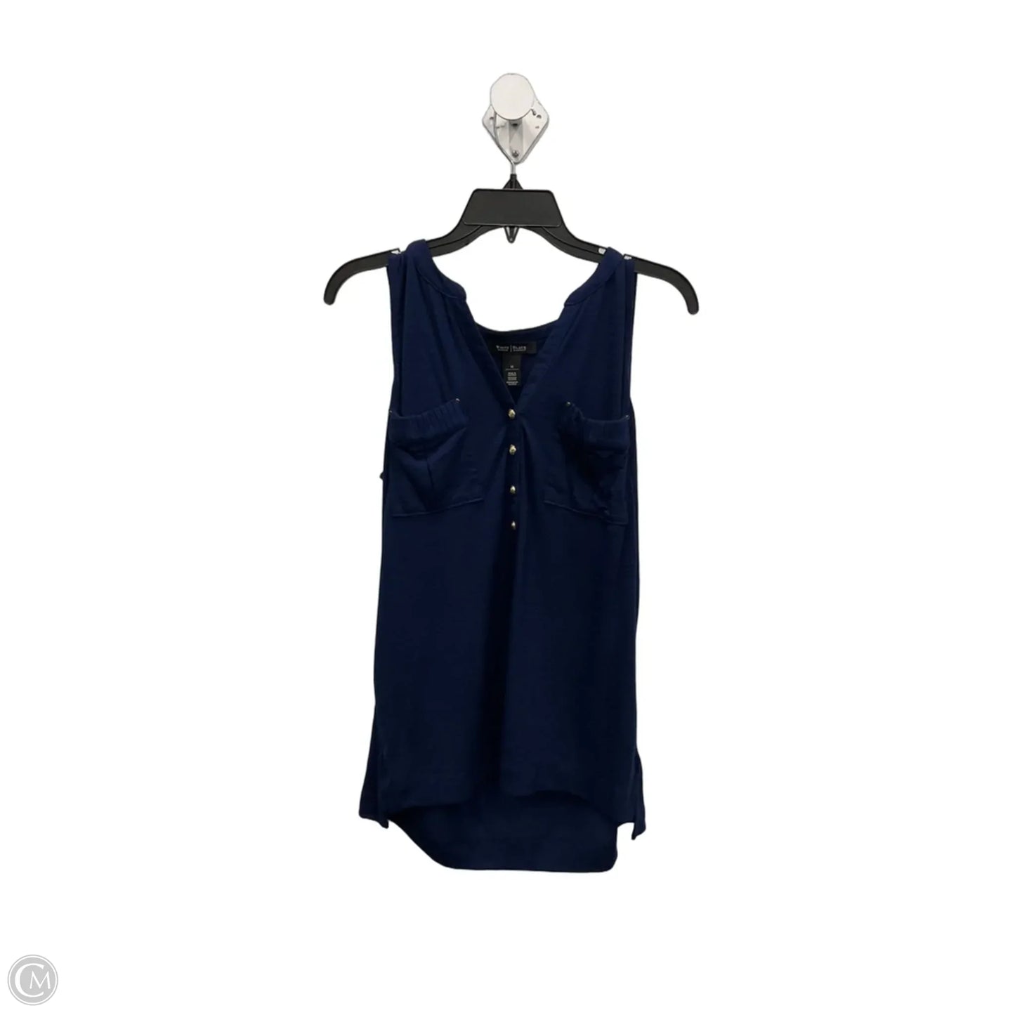 Top Sleeveless By White House Black Market In Navy, Size: M