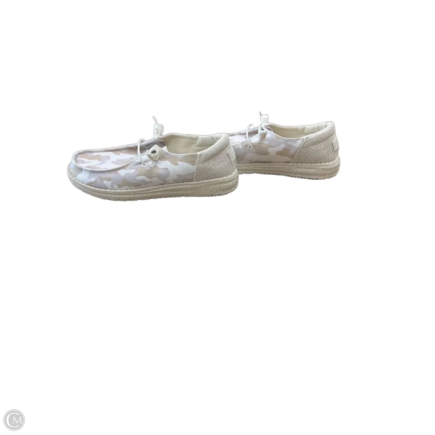 Shoes Flats By Hey Dude In Camouflage Print, Size: 7