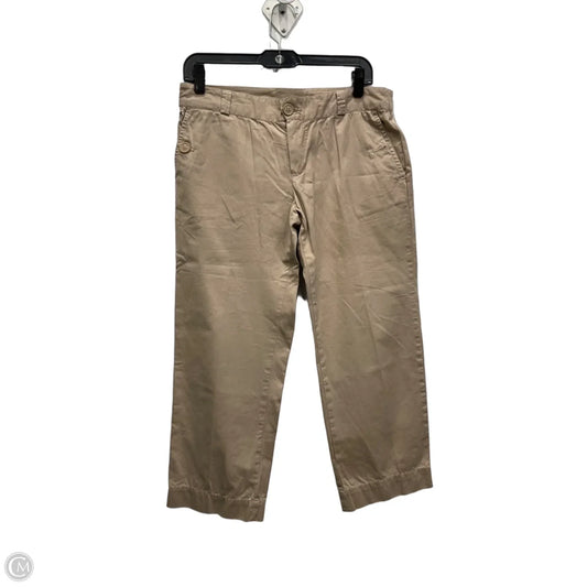 Pants Cropped By Lacoste In Tan, Size: Xl