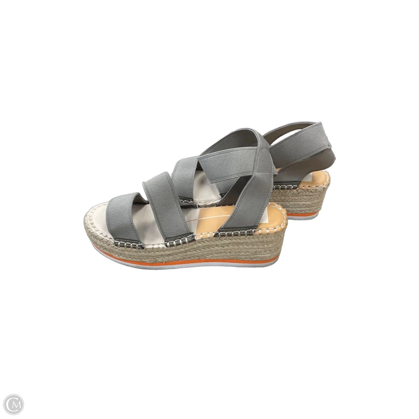 Sandals Heels Wedge By Dolce Vita In Grey, Size: 7