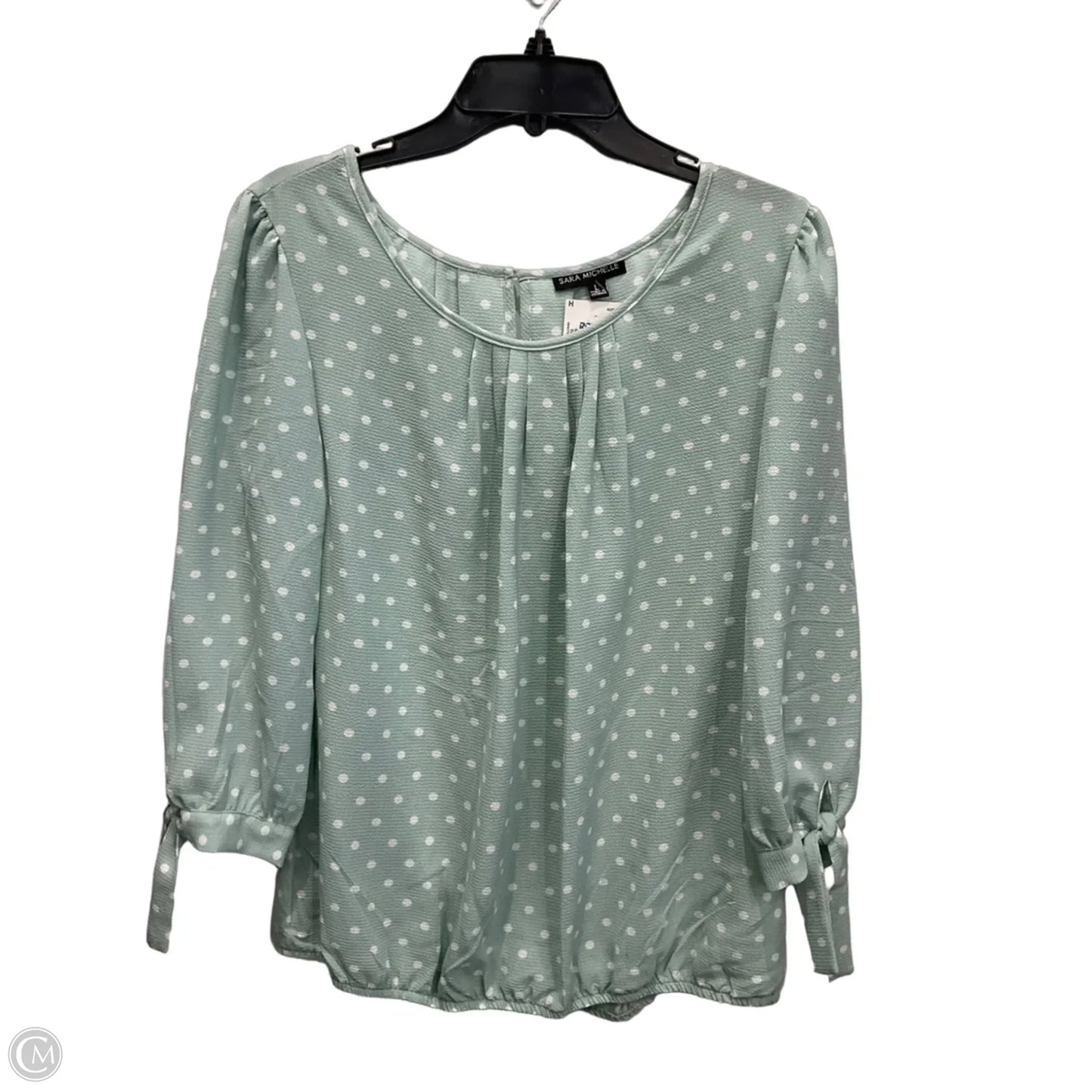 Top Long Sleeve By Sara Michelle In Green, Size: L