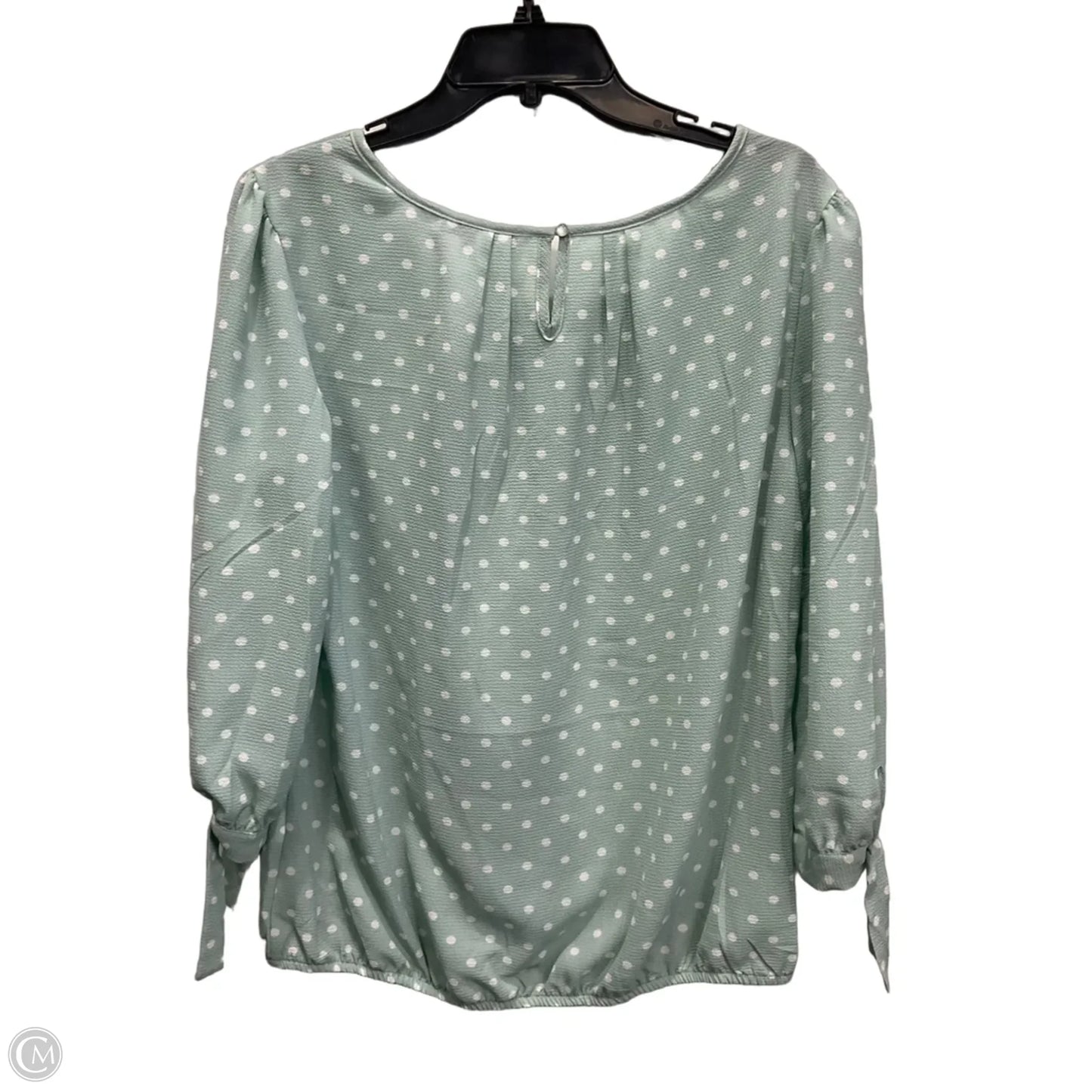 Top Long Sleeve By Sara Michelle In Green, Size: L