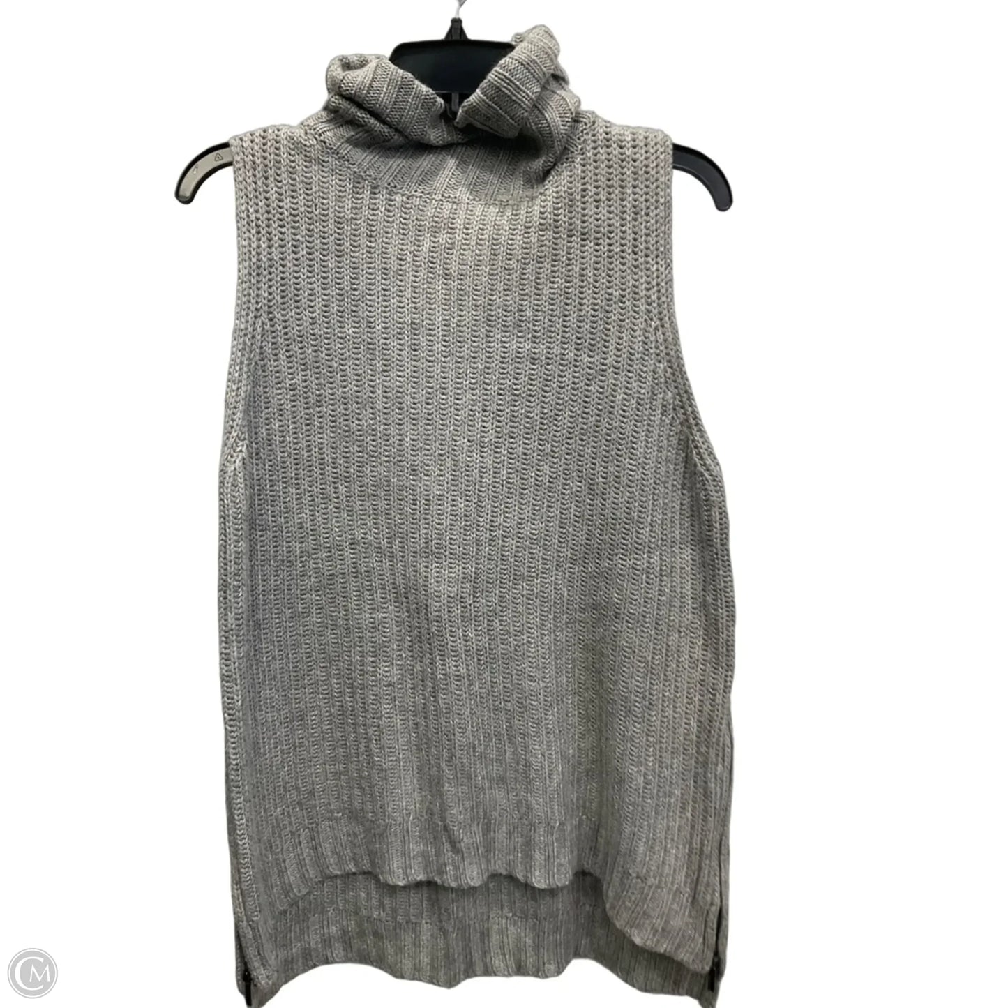 Sweater Short Sleeve By Joa In Grey, Size: L