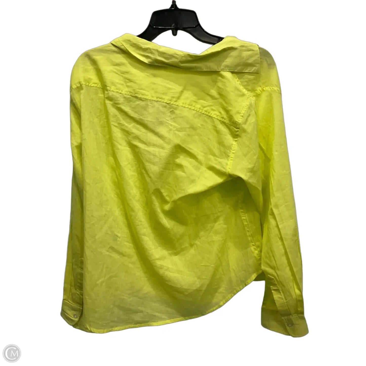 Blouse Long Sleeve By Sigrid Olsen In Yellow, Size: M
