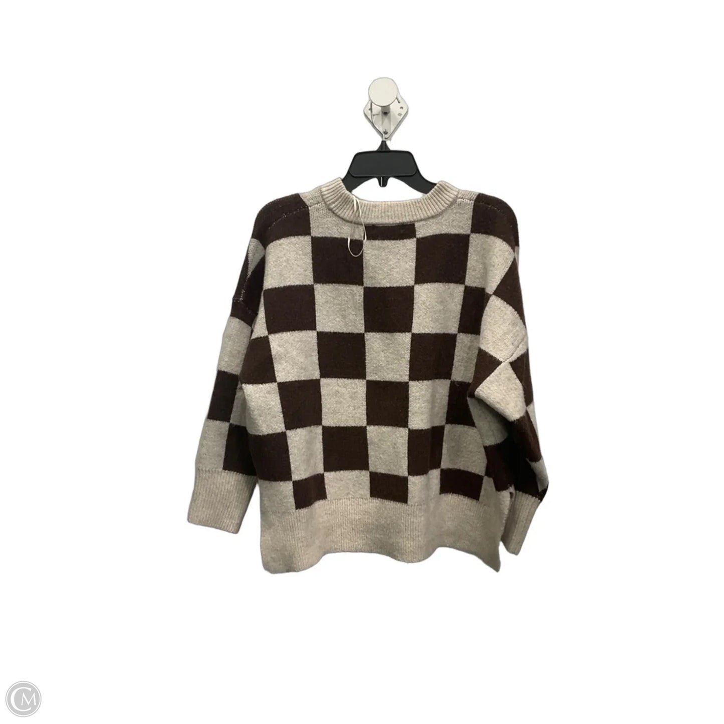 Sweater By Sincerely Jules In Brown & White, Size: S