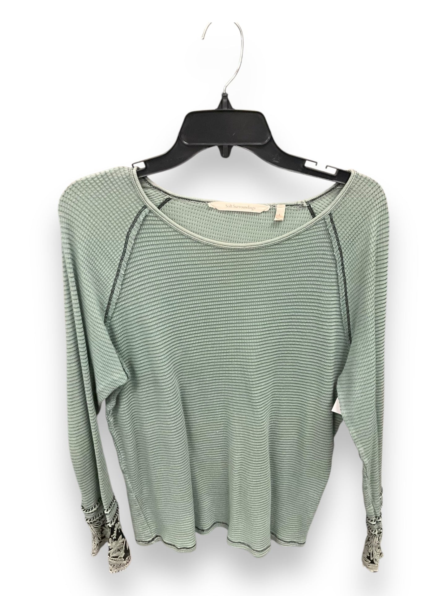 Top Long Sleeve By Soft Surroundings In Green, Size: L