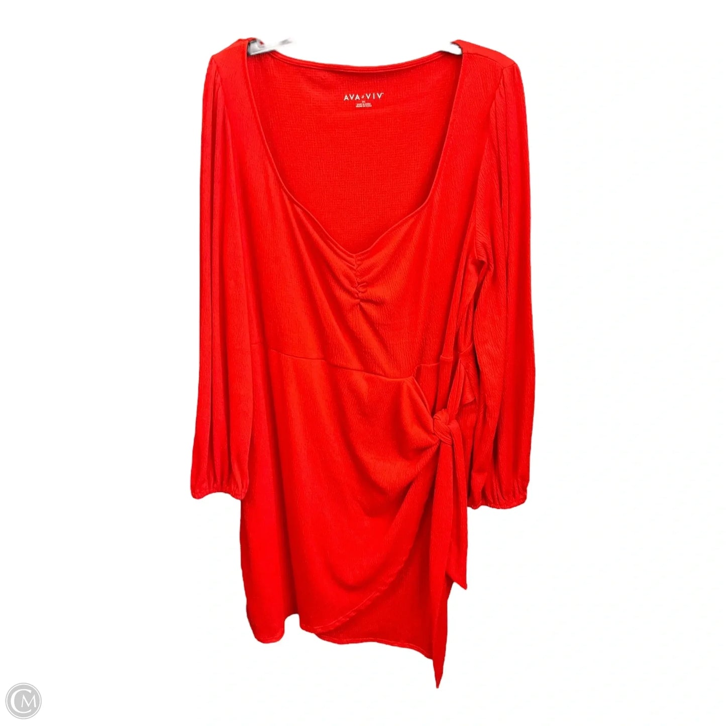 Dress Casual Midi By Ava & Viv In Red, Size: Xxl