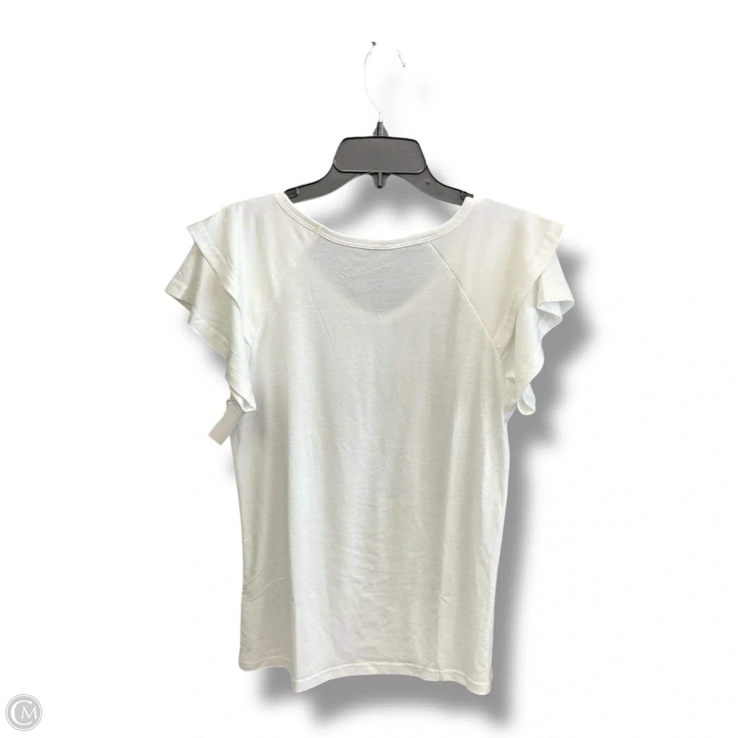 Top Short Sleeve By Clothes Mentor In White, Size: S