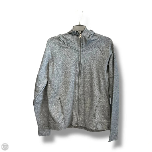 Athletic Jacket By Kyodan In Grey, Size: M