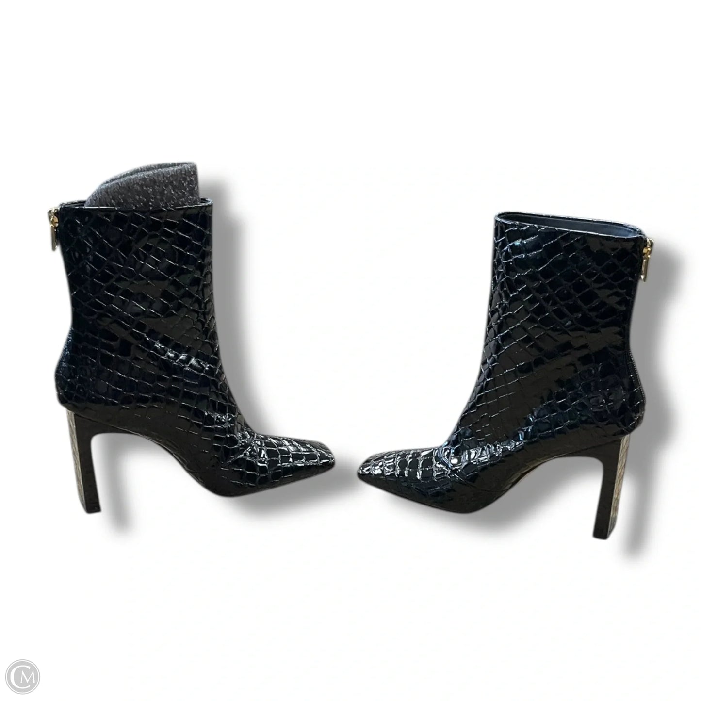 Boots Ankle Heels By Clothes Mentor In White, Size: 9