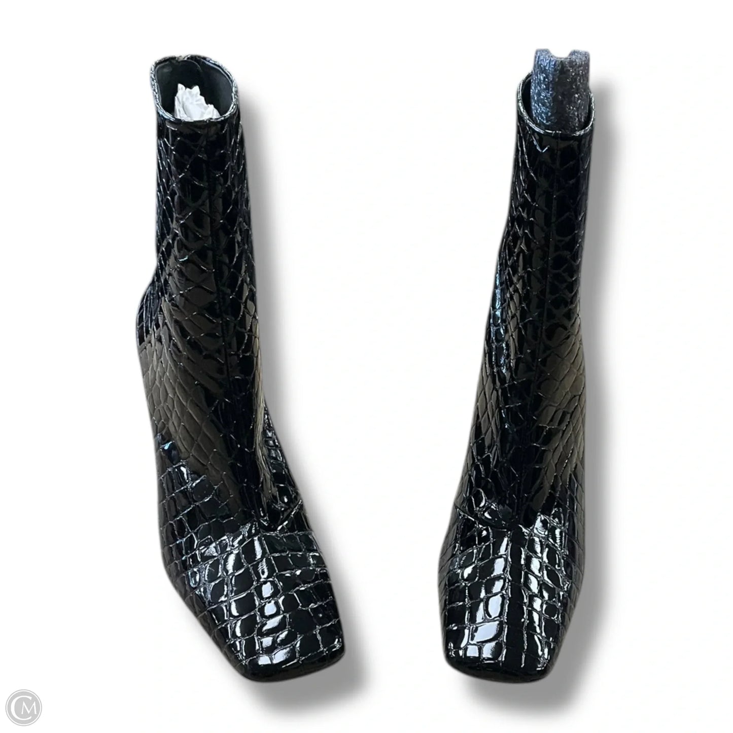 Boots Ankle Heels By Clothes Mentor In White, Size: 9