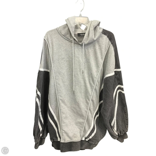 Sweatshirt Hoodie By Akira In Grey, Size: Xl