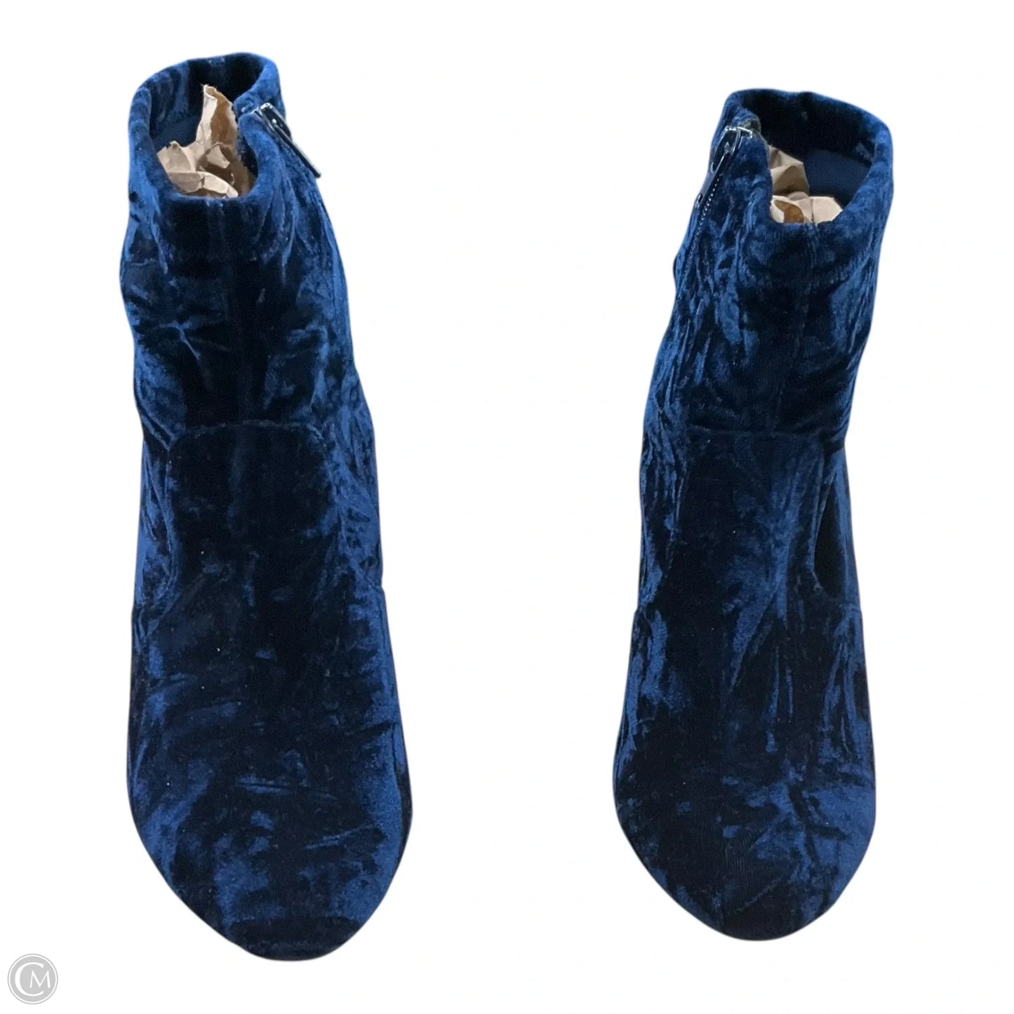 Boots Ankle Heels By Lane Bryant In Blue, Size: 10