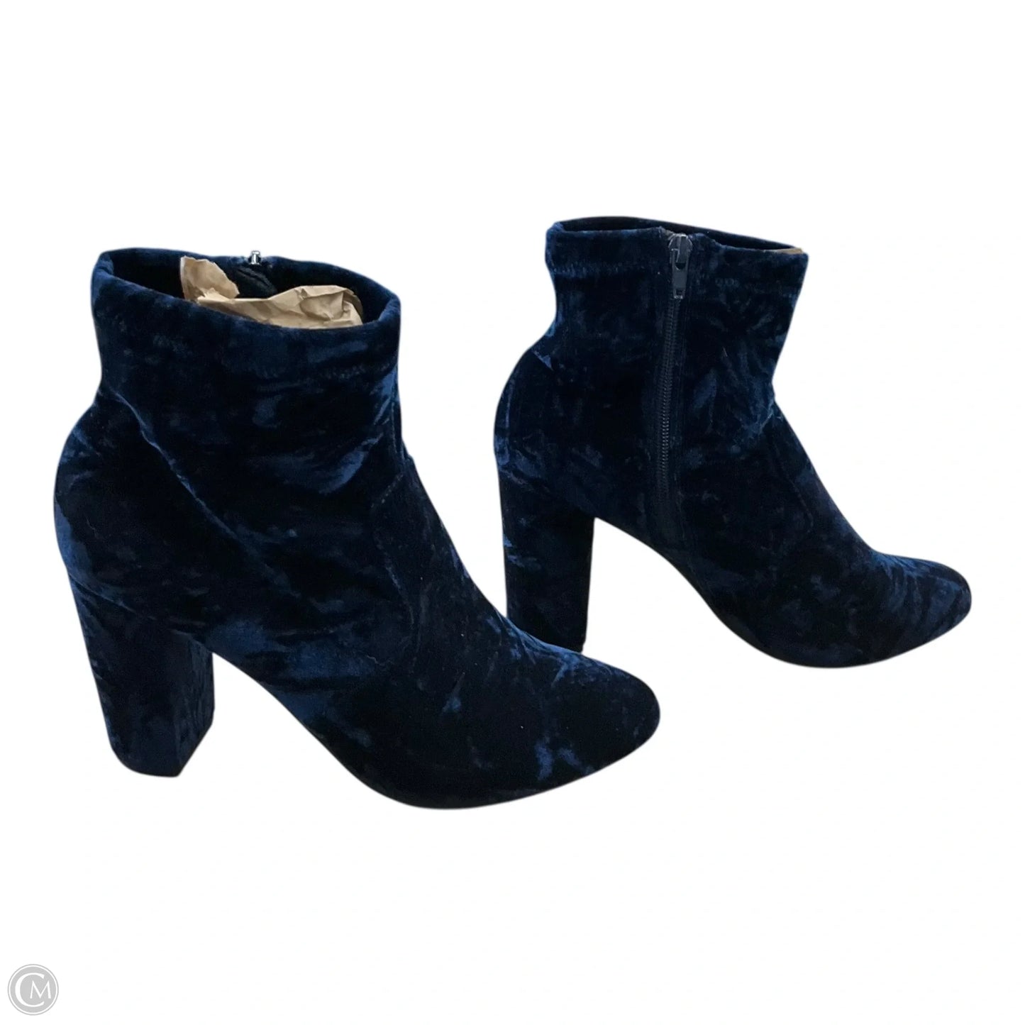 Boots Ankle Heels By Lane Bryant In Blue, Size: 10