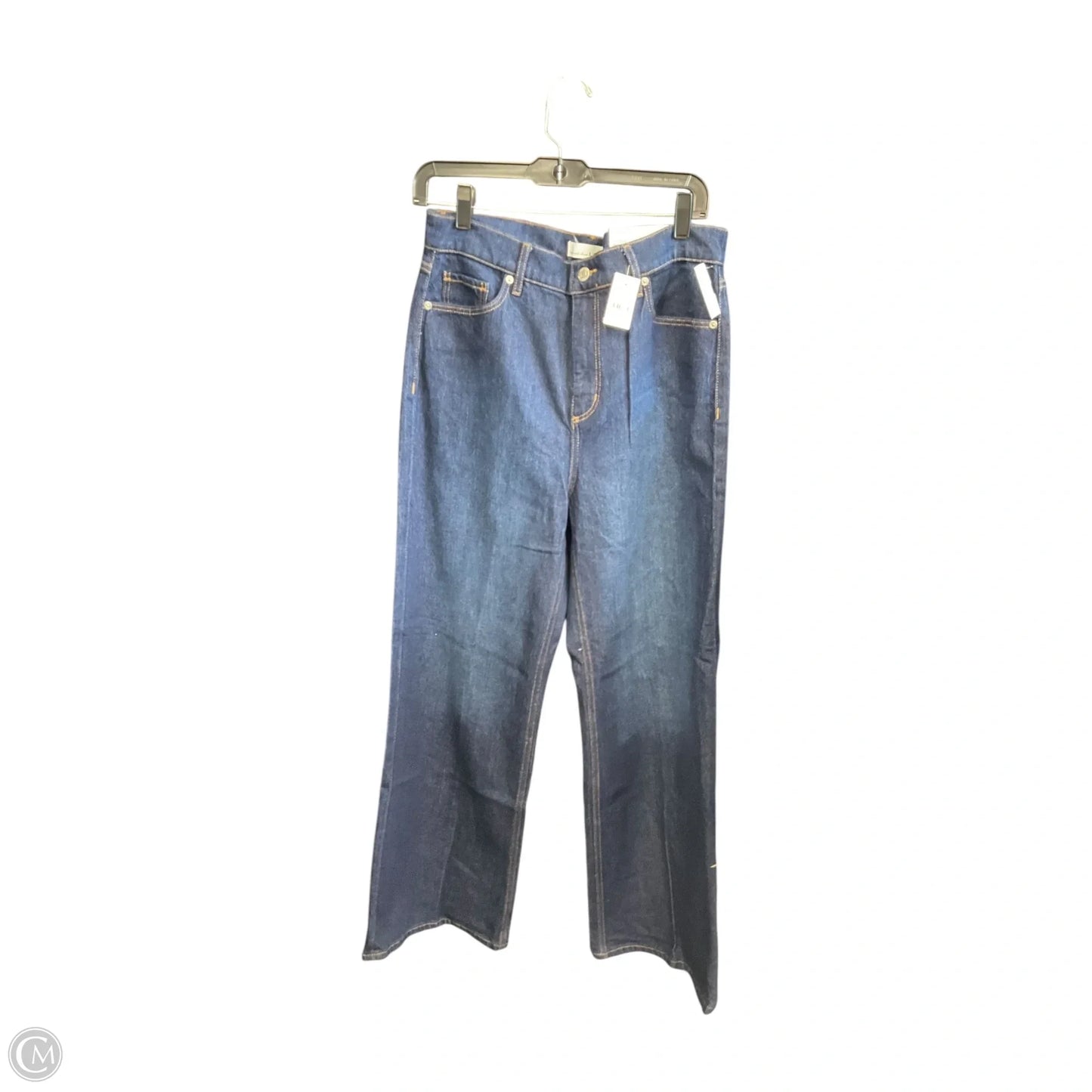 Jeans Wide Leg By Loft In Blue Denim, Size: 8