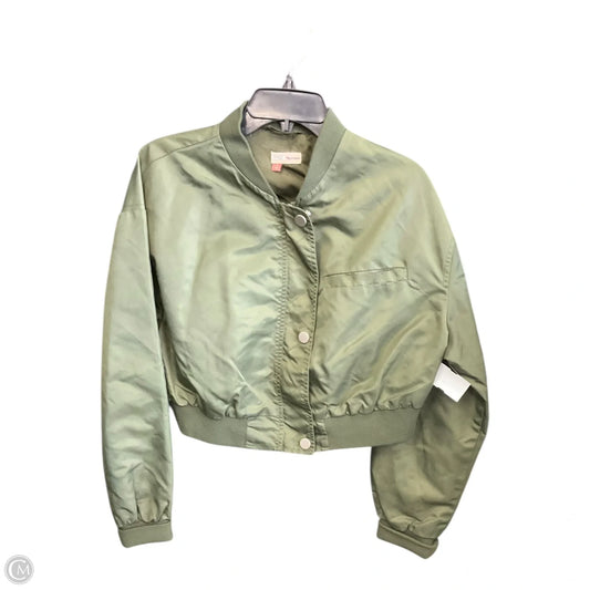 Jacket Moto By Pilcro In Green, Size: M