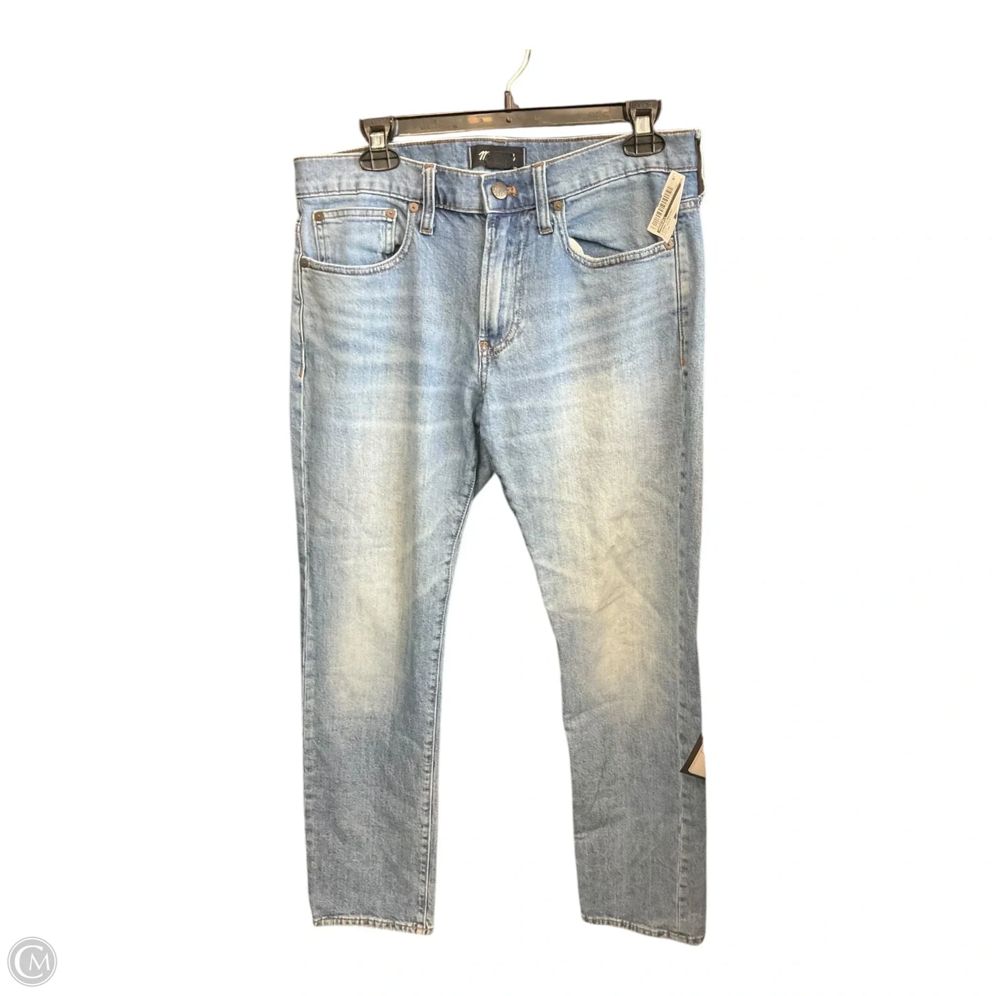 Jeans Straight By Madewell In Blue Denim, Size: 10