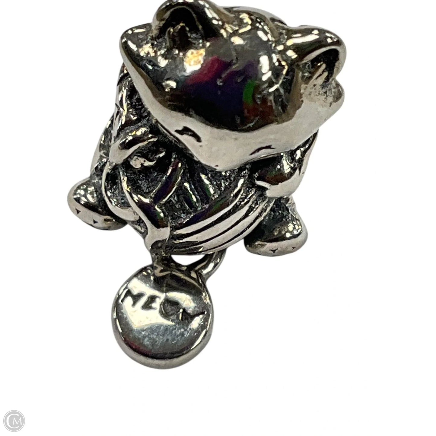 Necklace Charm By Pandora, Size: Small ; kitten with yard ball charm