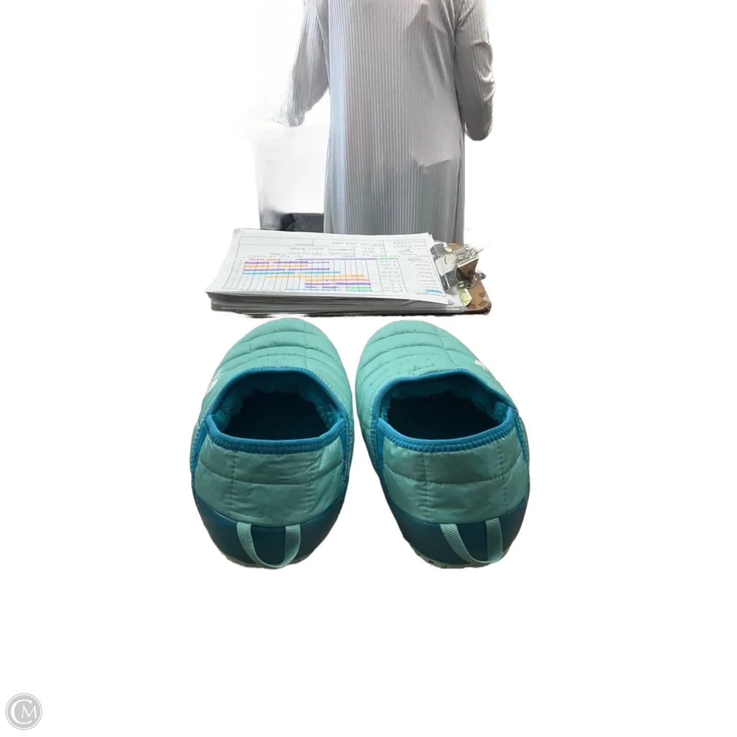 Shoes Flats By The North Face In Blue & Green, Size: 9