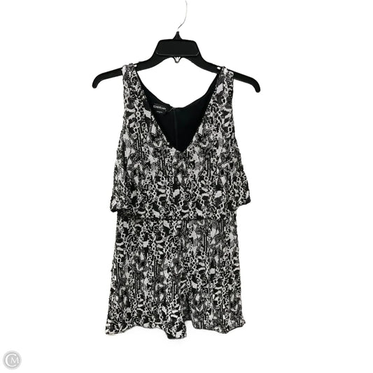 Romper By Bebe In Black & White, Size: L