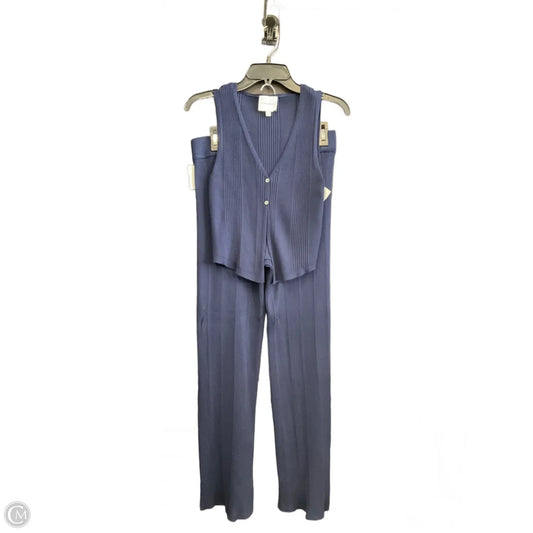 Pants Set 2pc By Pink Rose In Navy, Size: L