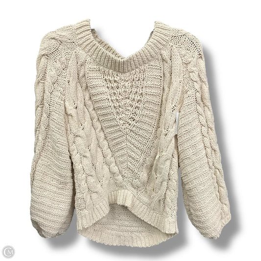 Sweater By Express In Tan, Size: Xs